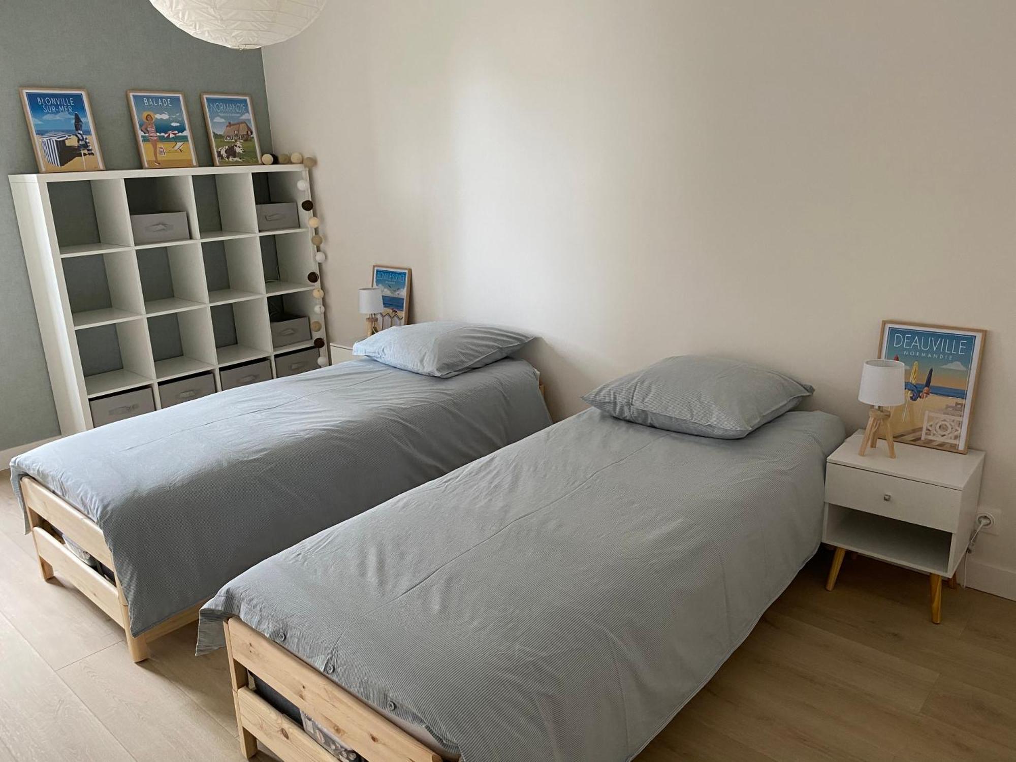 Appartement 65M2 Avec Balcon Vues Partielles Mer A 150M De La Plage Et Centre, Wifi Et Parking Prive Blonville-sur-Mer Eksteriør billede
